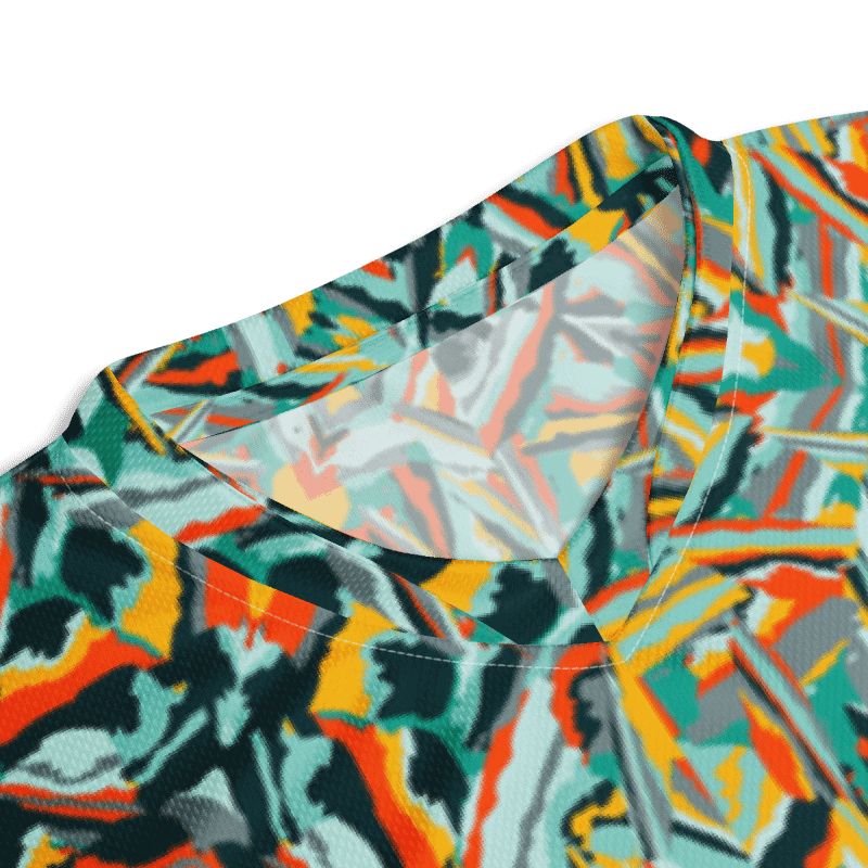 Colorful Destruction | Recycled Unisex Sports Jersey product image (4)