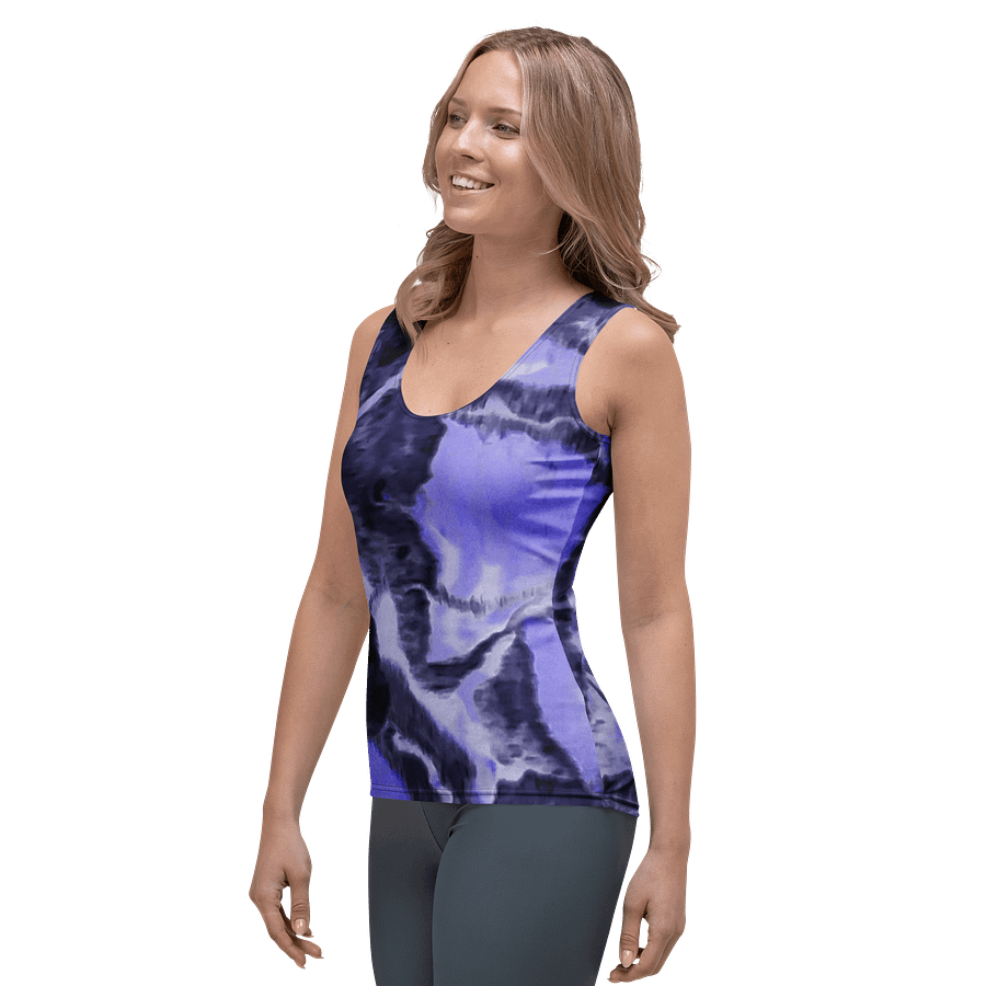 Purple Fluid Art Tank Top product image (3)