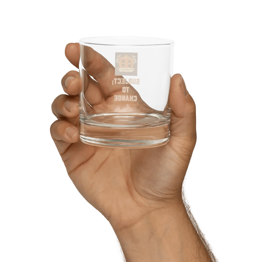 Brofessor University Shield Rocks Glass product image (8)
