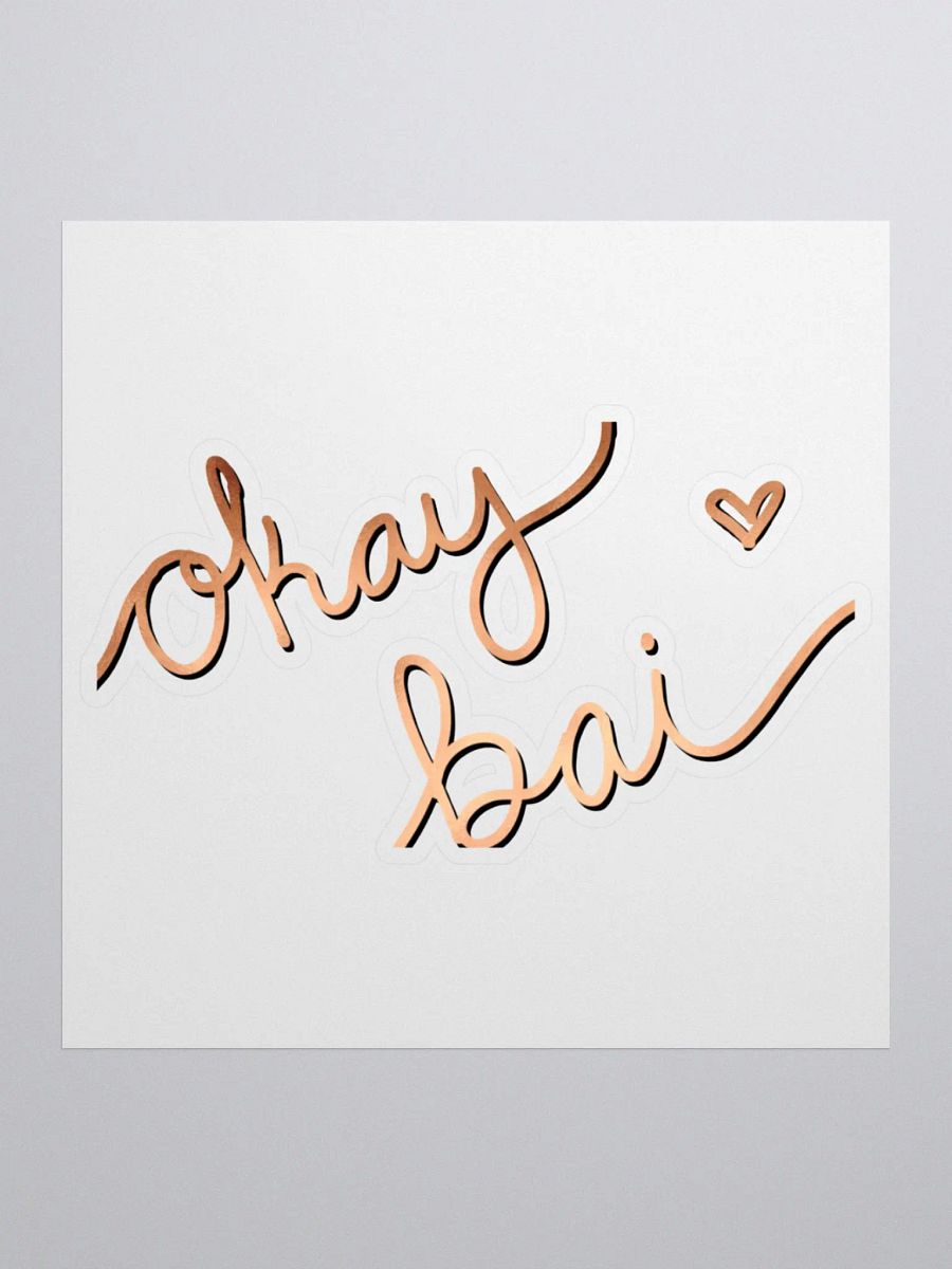 okay Bai Kiss cut Sticker product image (2)
