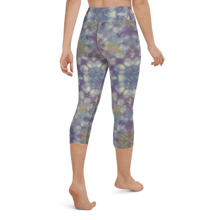 Celestial Whimsy Yoga Capri Leggings product image (2)