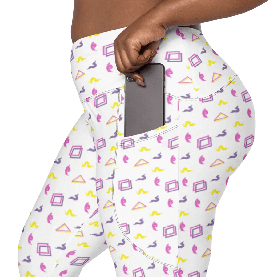 Oh Worm? white pattern pocket leggings product image (7)