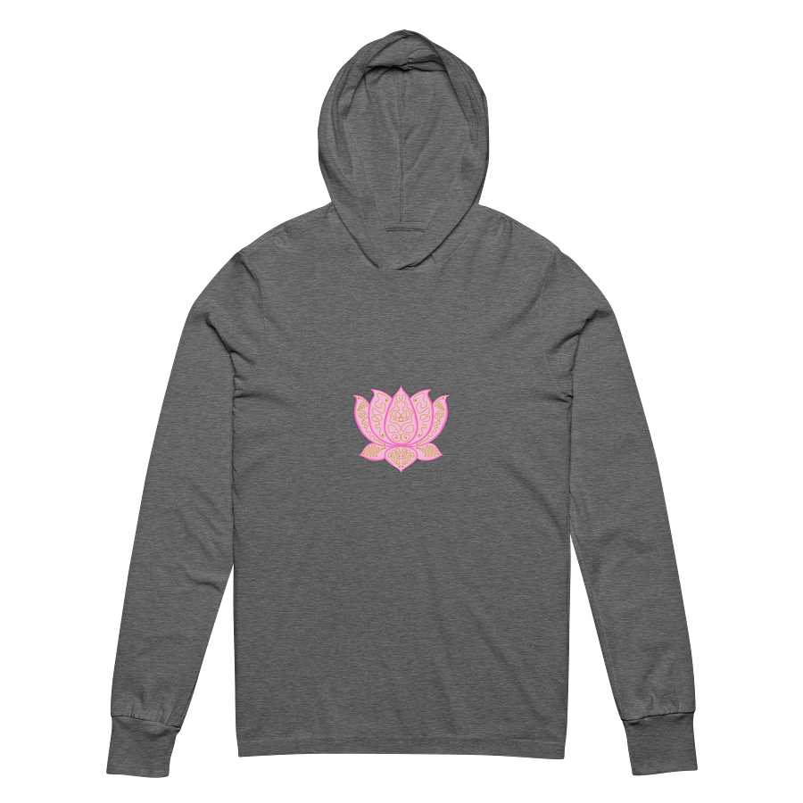 Golden Lotus Unisex Hooded Long Sleeve Tee product image (2)