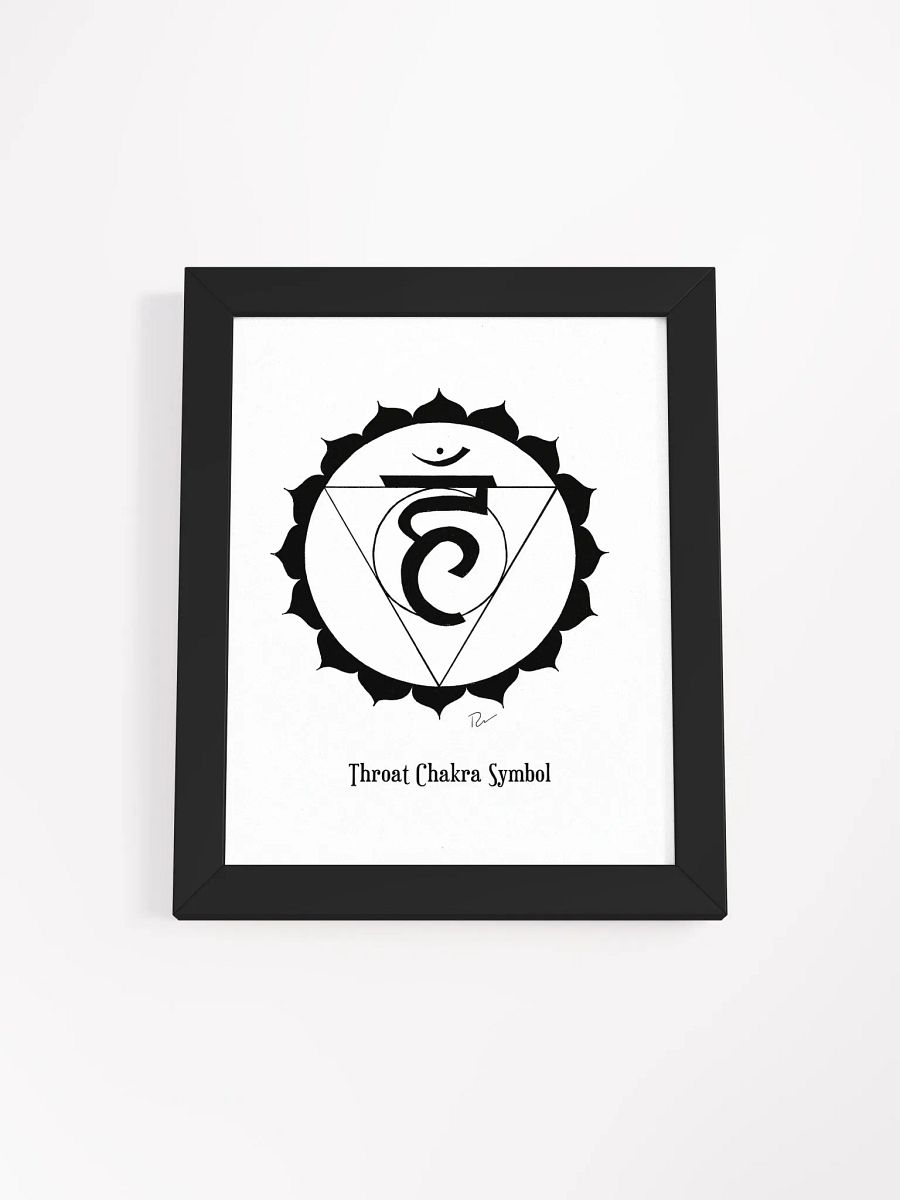 Throat Chakra Symbol Framed Art product image (1)