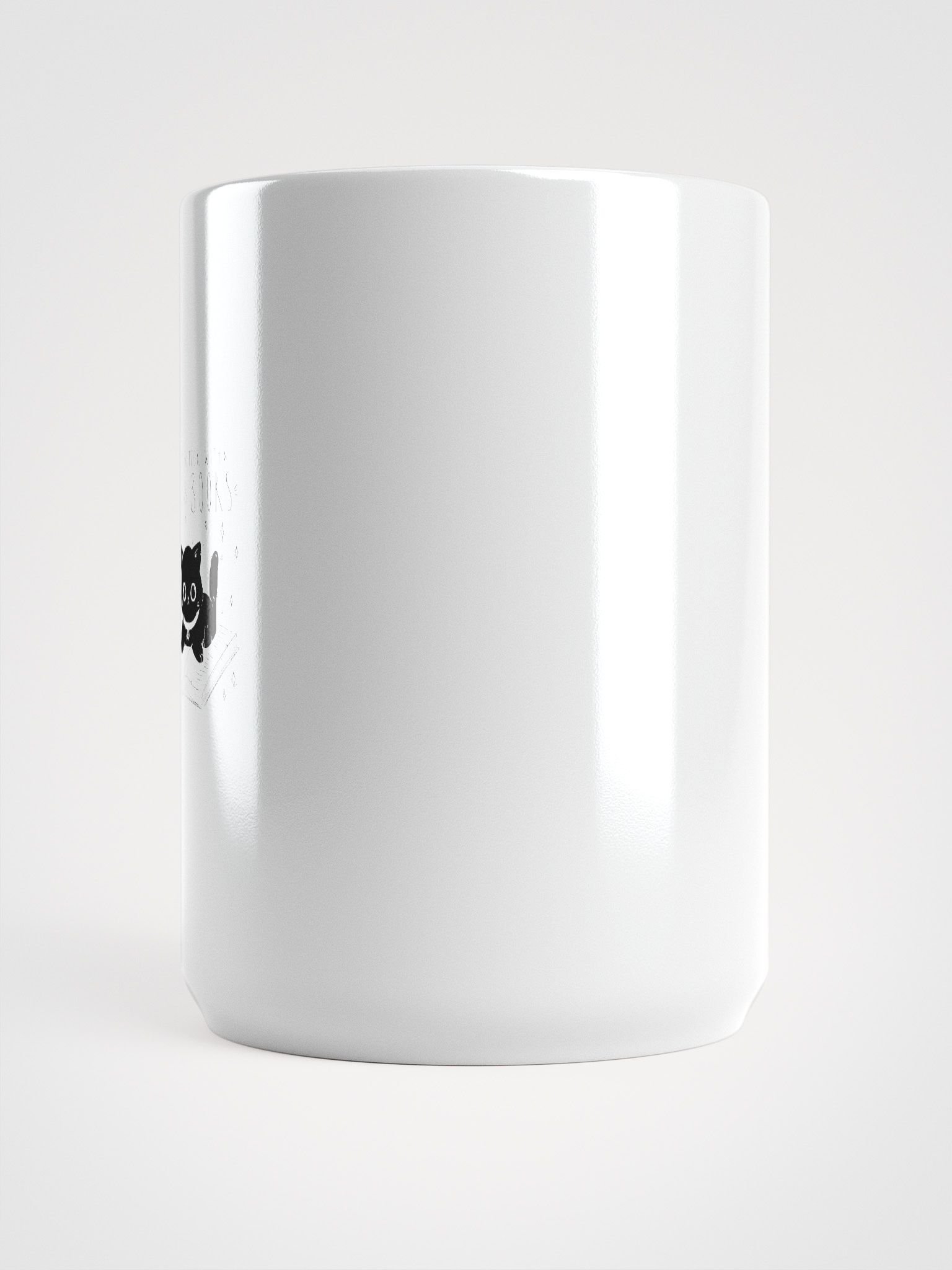 Cats and Books White Glossy Mug product image (6)