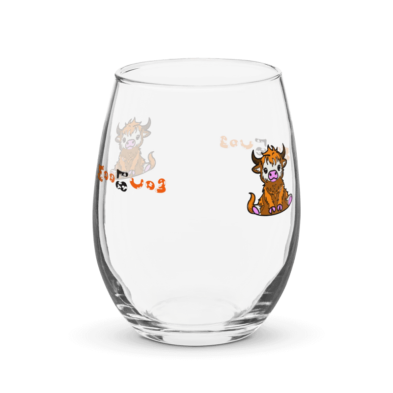 Cow Wine Glass