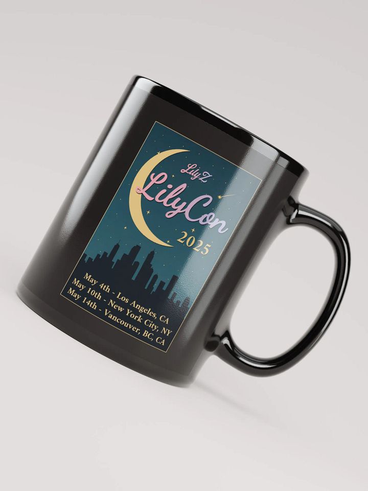 LilyCon 2025 Black Mug product image (2)