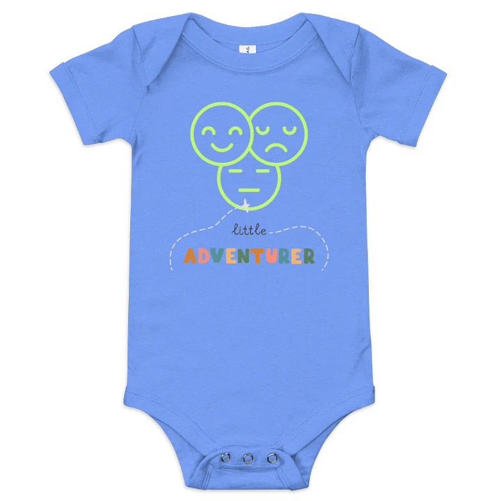 Little Adventurer Smiley Faces Baby Onesie product image (1)