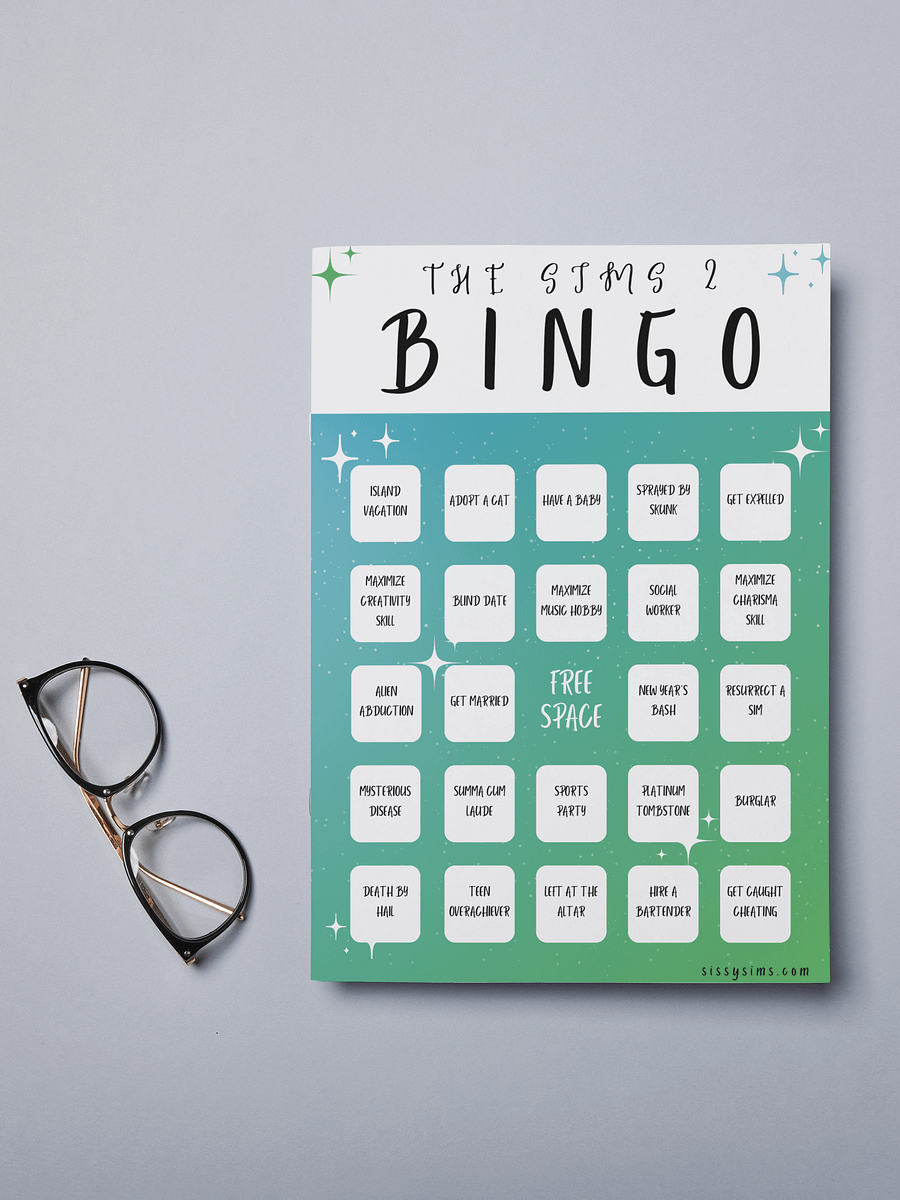 25 Sims 2 Bingo Cards (Digital Download) product image (2)