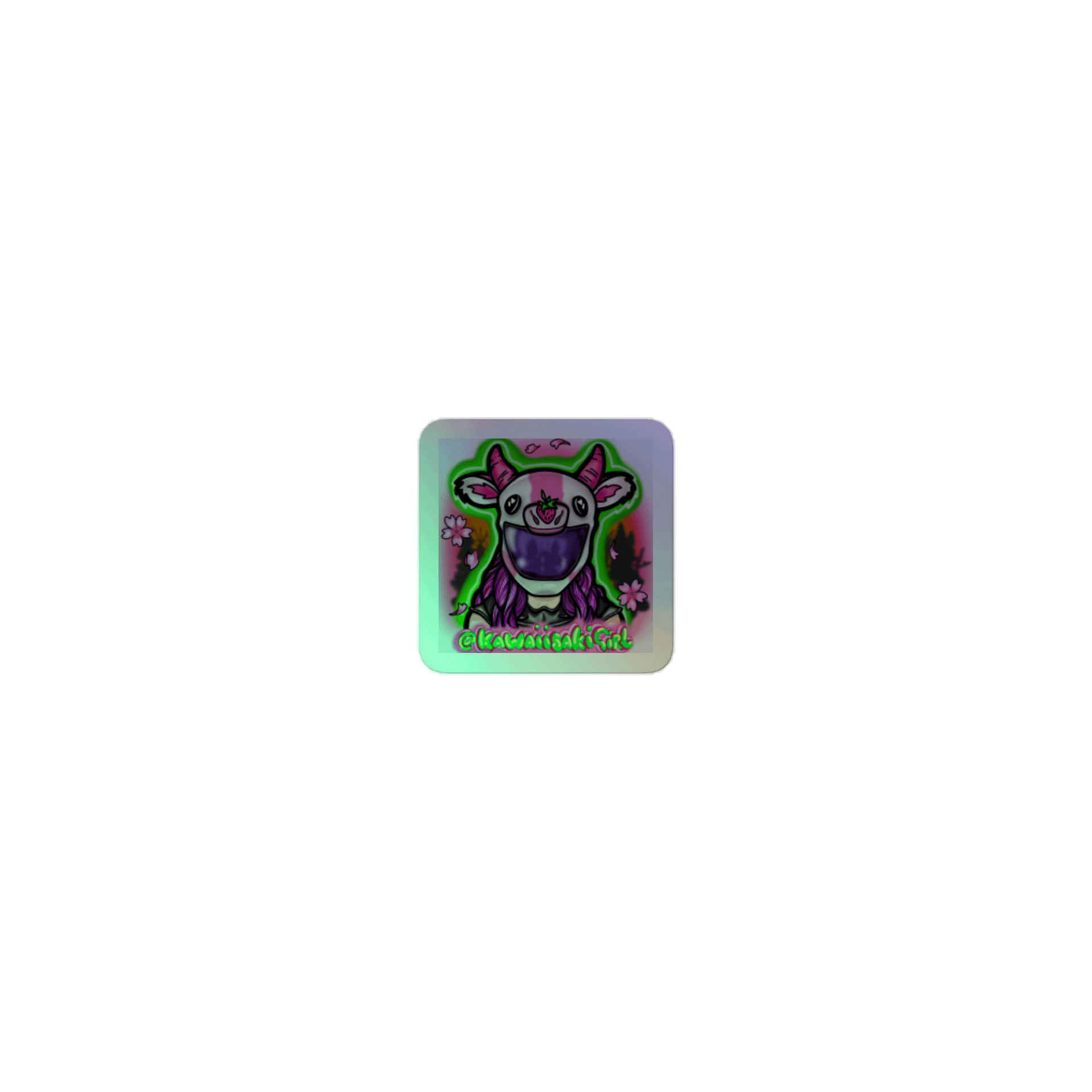 Holographic Kawaiisakigirl Sticker product image (1)