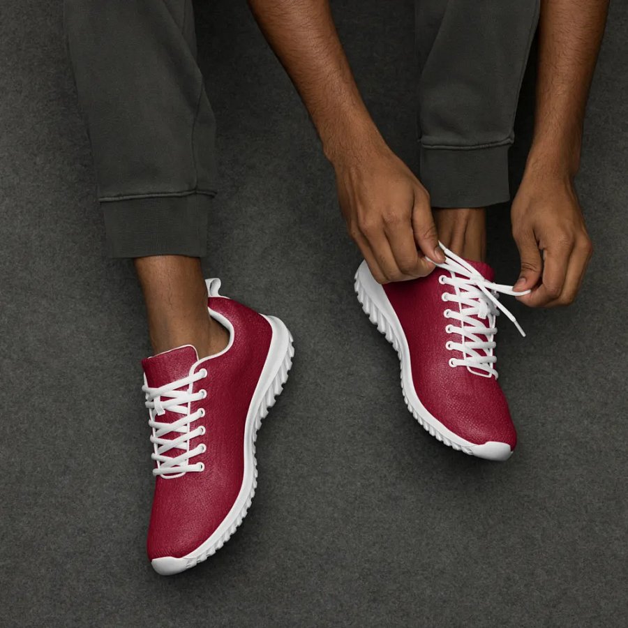 Solid Color Skeezy DRK RED/WHT product image (11)