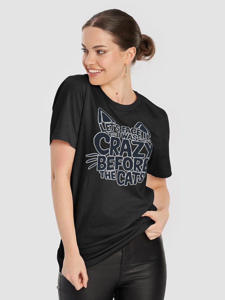 "I was Crazy Before the Cats" Green T-shirt product image (21)