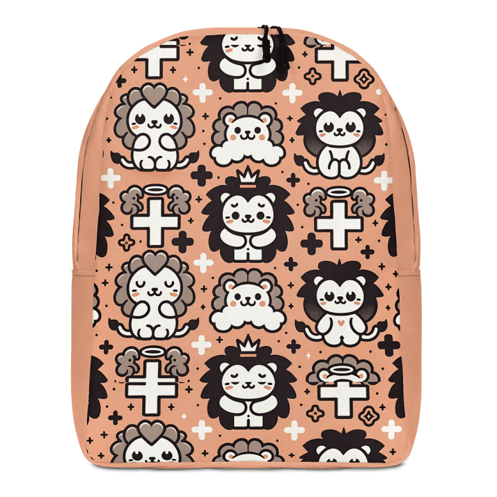 Lions and Crosses Minimalist Backpack product image (1)
