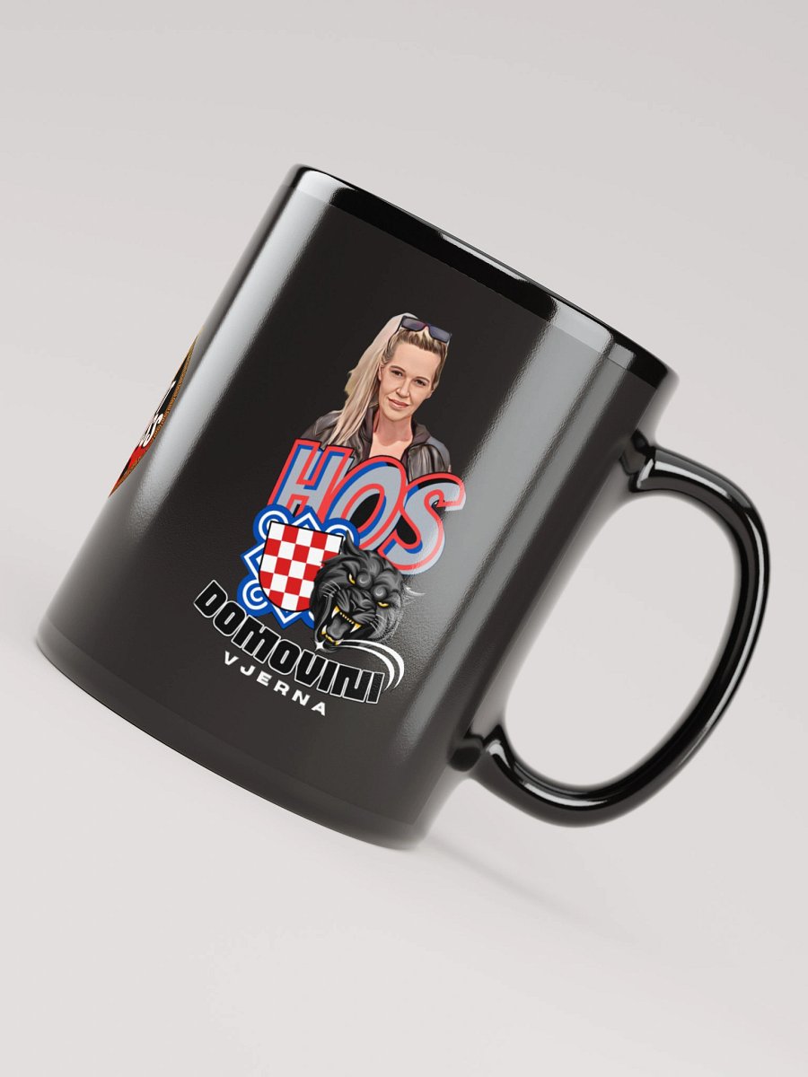 Patriotic Shield and Sunglasses Mug HOS Domovini Vjerna product image (4)