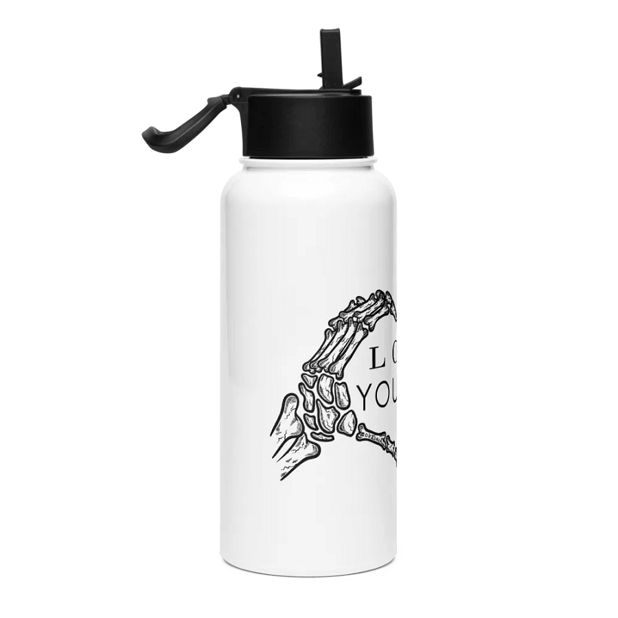 Love Yourself Skelly- Stainless Steel Straw Lid Bottle product image (4)