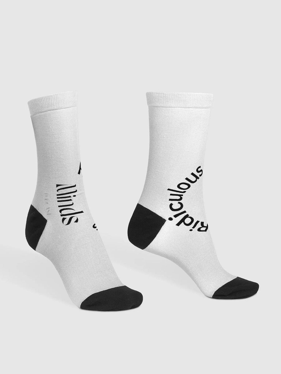 EcoArt Ridiculous Minds Crew Socks product image (3)