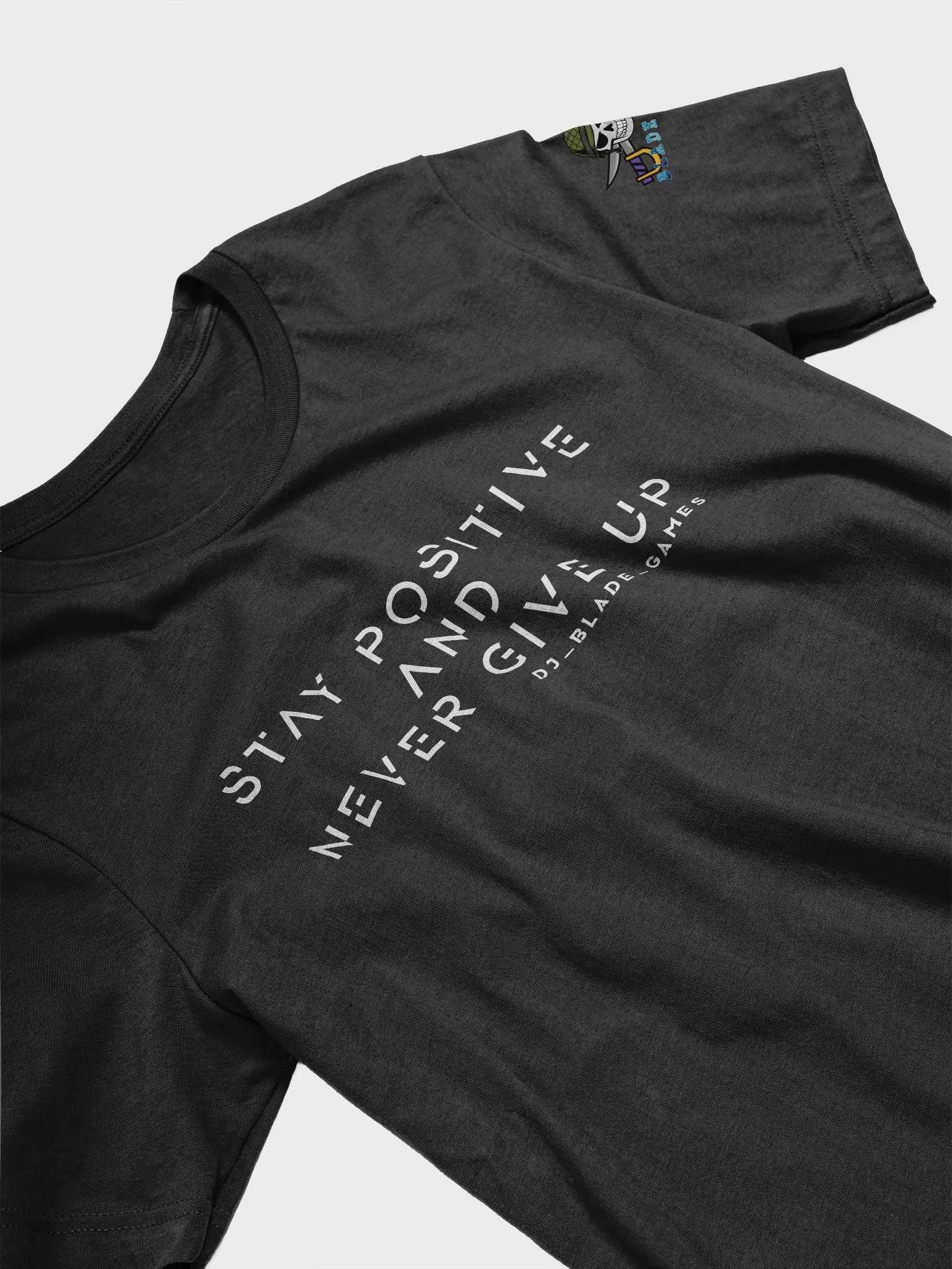 Stay Positive Text T-Shirt product image (3)