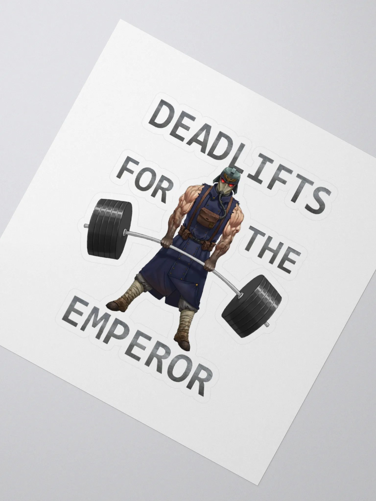 Deadlifts For The Emperor - Masked Soldier - Sticker product image (4)