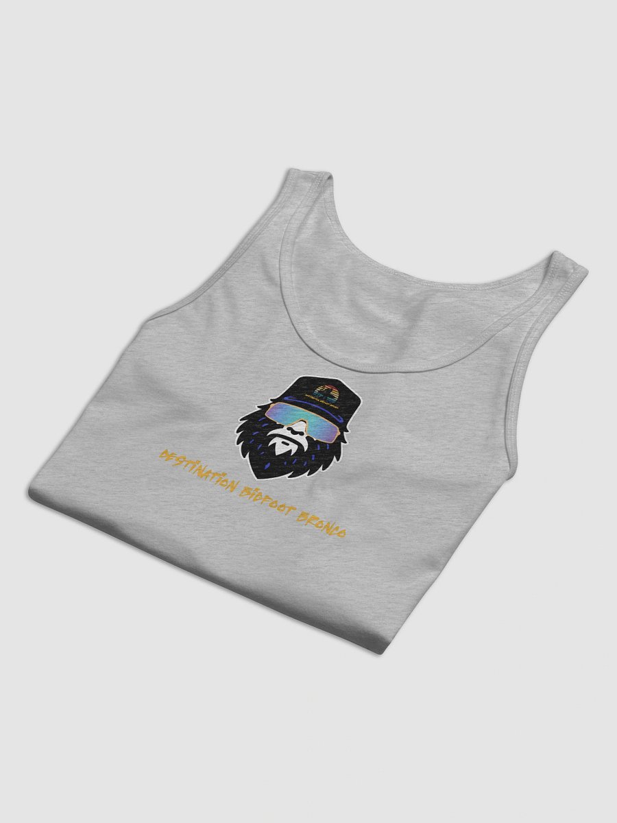 Destination Bigfoot Bronco Synthwave Bella+Canvas Jersey Tank (Athletic Heather) product image (8)