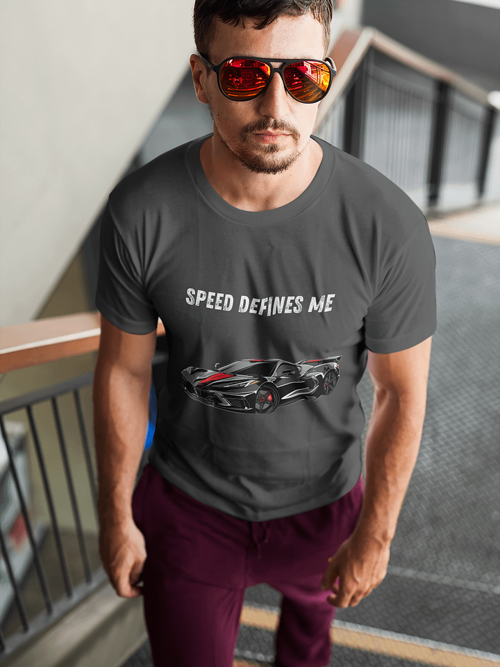 Speed Defines Me - Stylized Car Illustration T-Shirt product image (1)