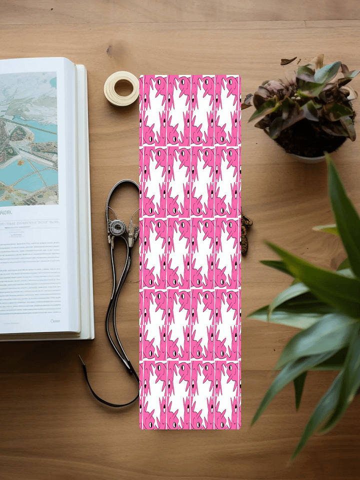 Cute Cartoon Pink Fish Pattern Laminated Bookmark with Tassel for the Fish Loving Book Reader in Your Life product image (1)