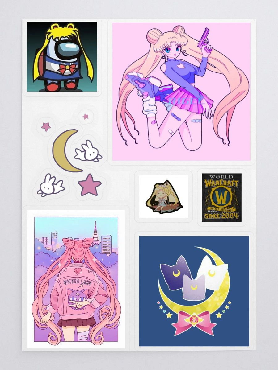 Moonie Sticker Sheet 1 !!! product image (1)