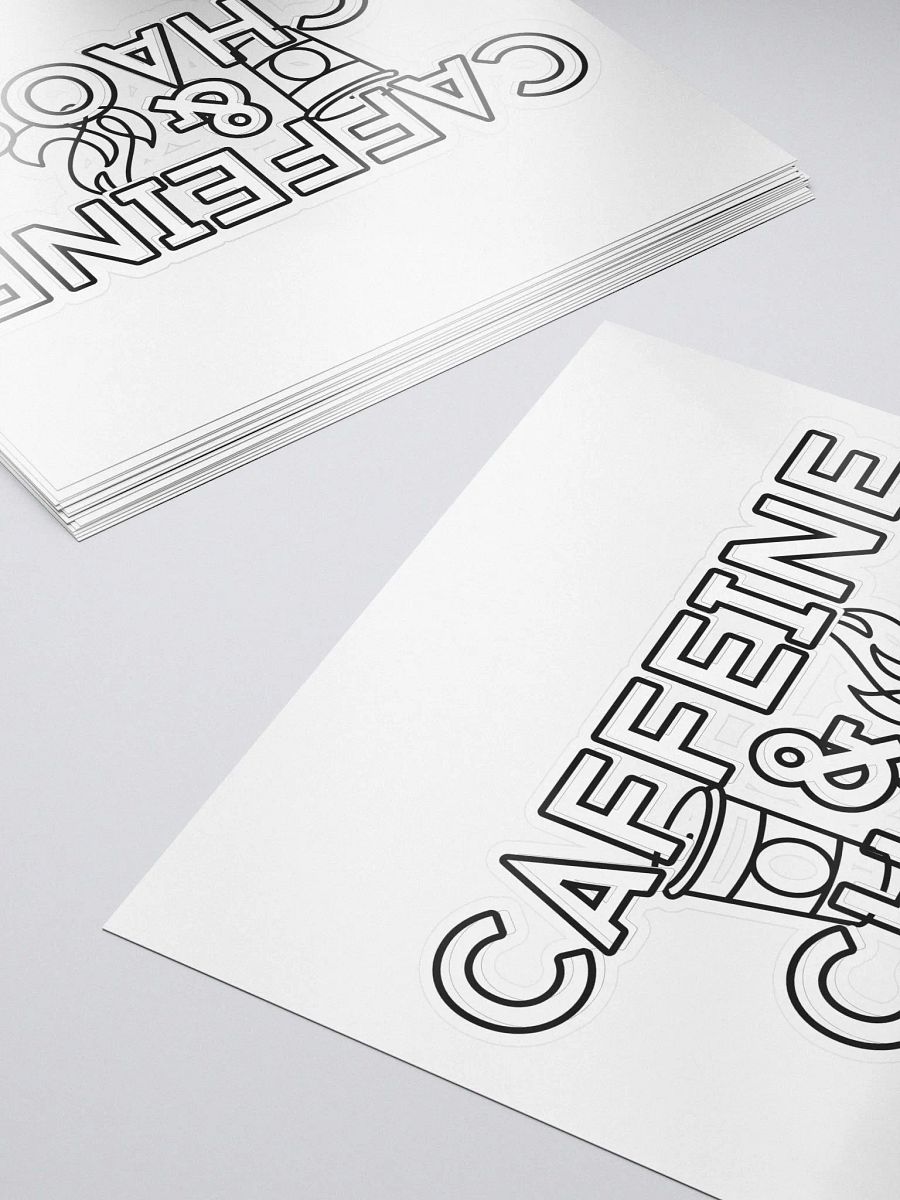 Caffeine & Chaos Kiss-Cut Sticker product image (5)