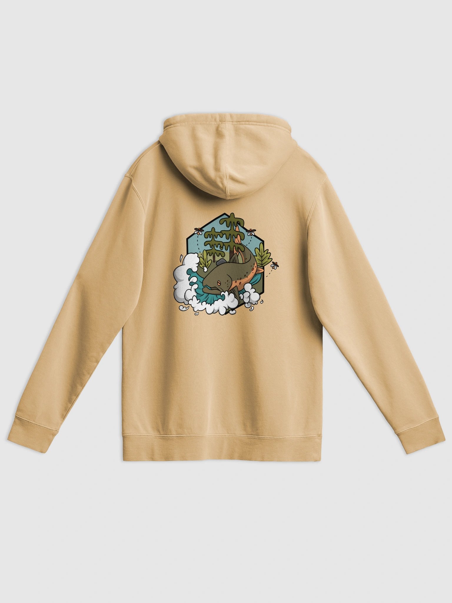 Bull Trout Woods Hoodie (Charcoal Logo) product image (2)