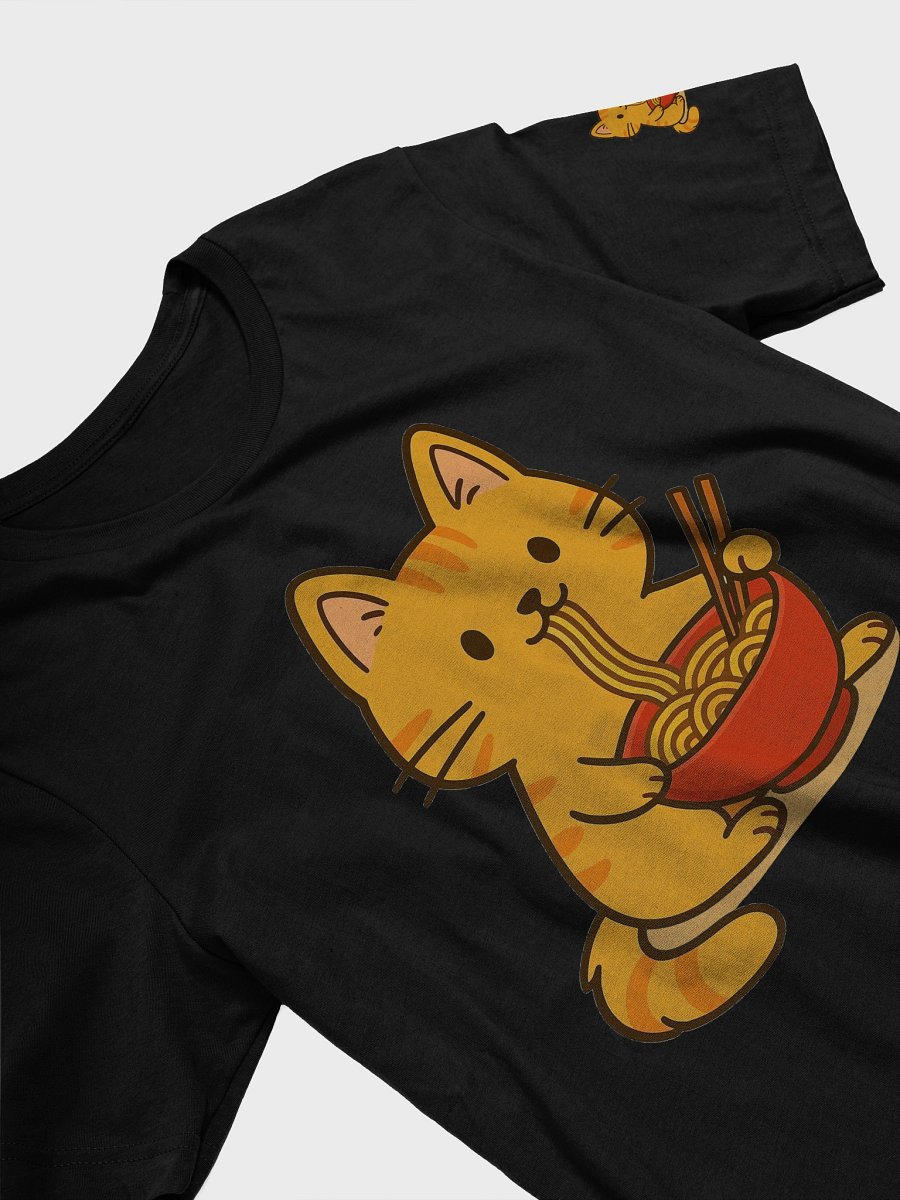 Noodling Cat Cartoon T-Shirt product image (10)