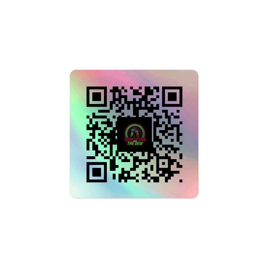 Doctor And The Dew – Twitch QR Code Sticker product image (1)