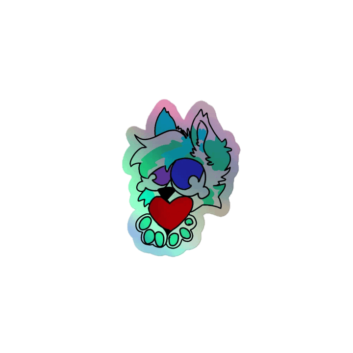Fisk Love Holographic Sticker product image (1)