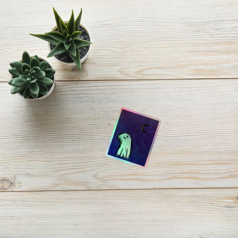 Stargazing Ghost Sticker product image (10)