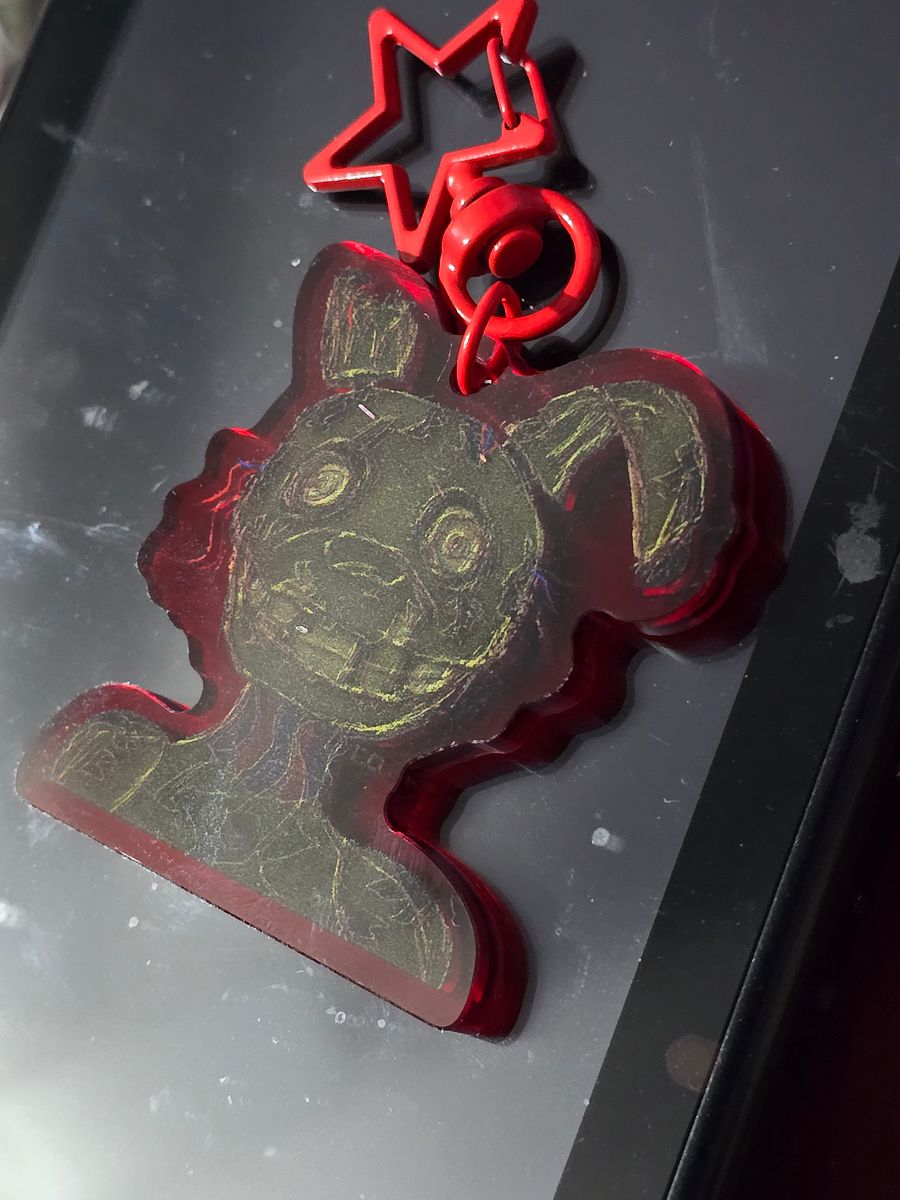 Five Nights Trap Rabbit Red Acrylic Keychains product image (2)