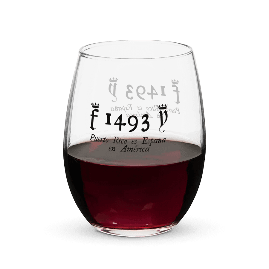 Vaso de cristal - 1493 Puerto Rico es España en América product image (1)
