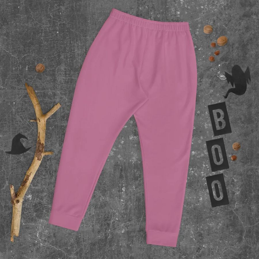 Plain Medium Dark Carnation Pink True Summer Recycled Polyester Premium Men's Joggers by Treasure Pie product image (8)