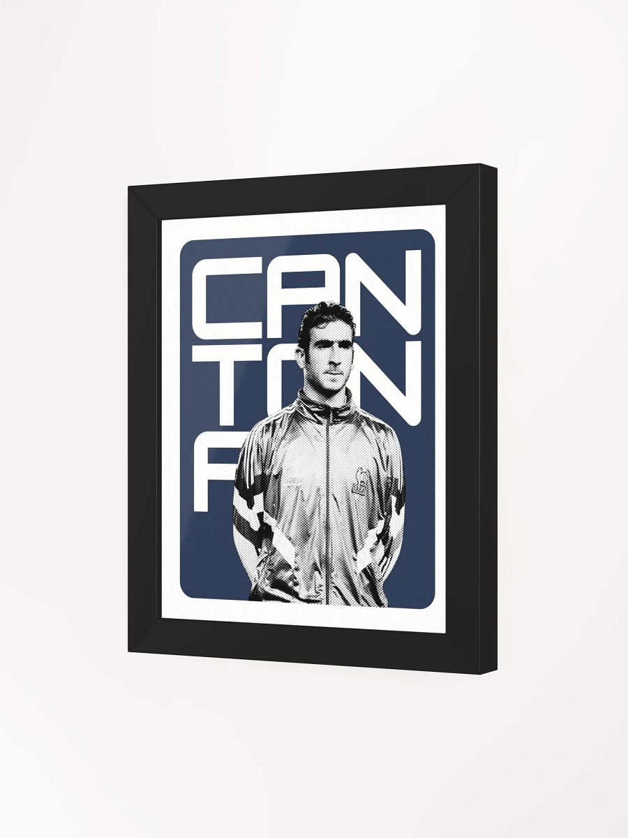 Eric Cantona BW France Name Art Framed Print product image (4)
