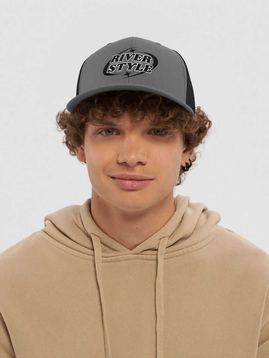 Starry River Style Black Snapback Trucker Hat product image (5)