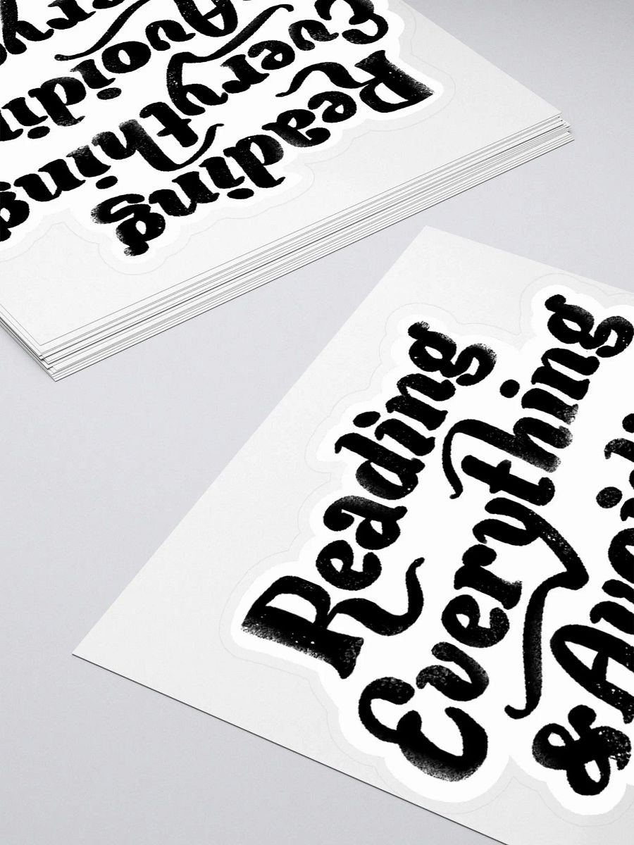 Reading Everything Sticker product image (4)