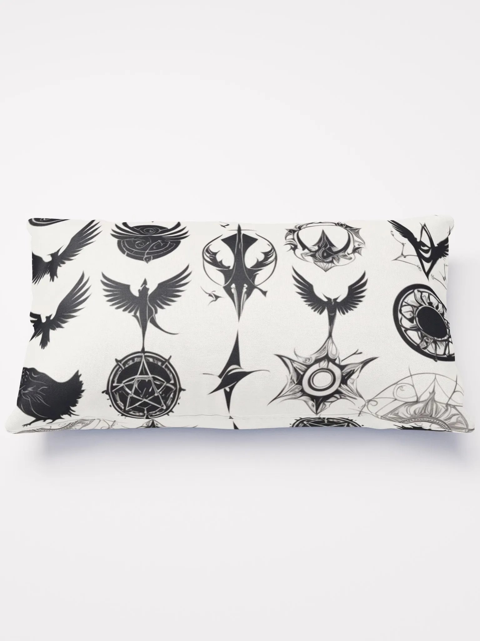 Black and White Symbology Cushion product image (1)