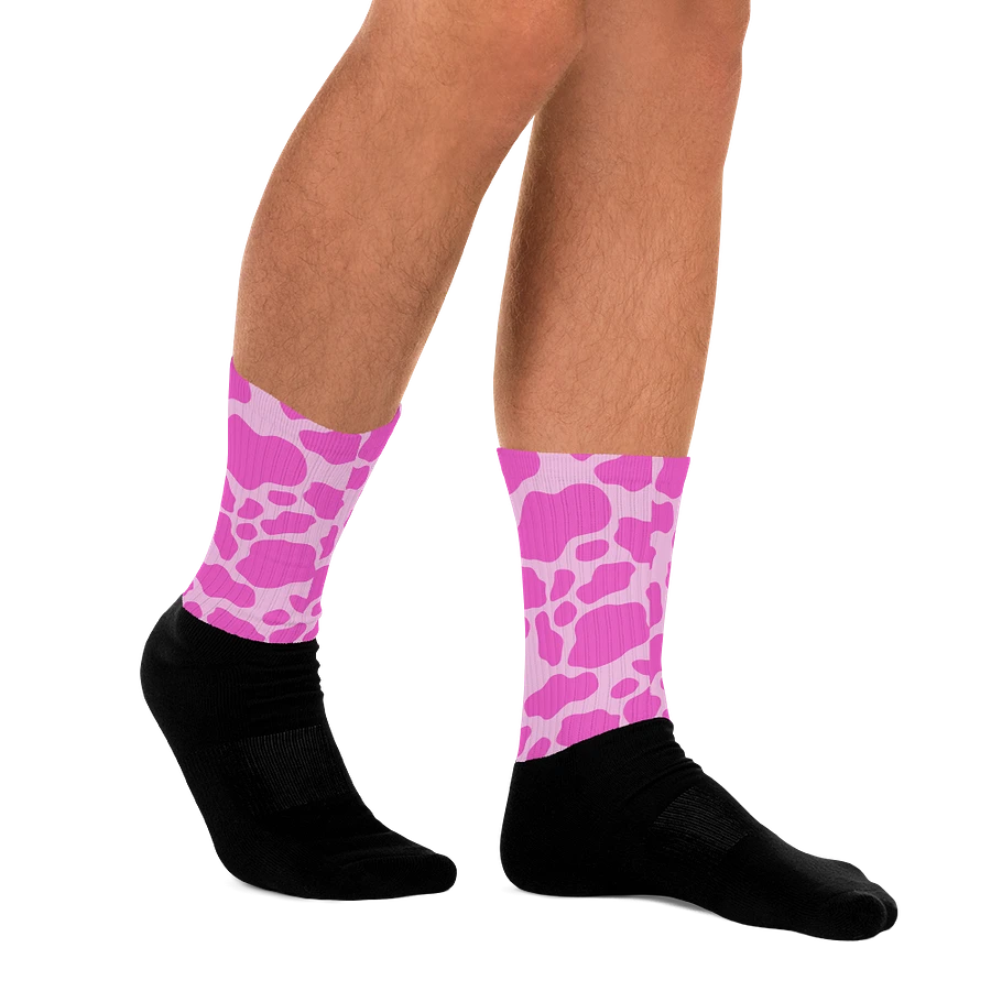 Cow Print Socks- Pink product image (11)