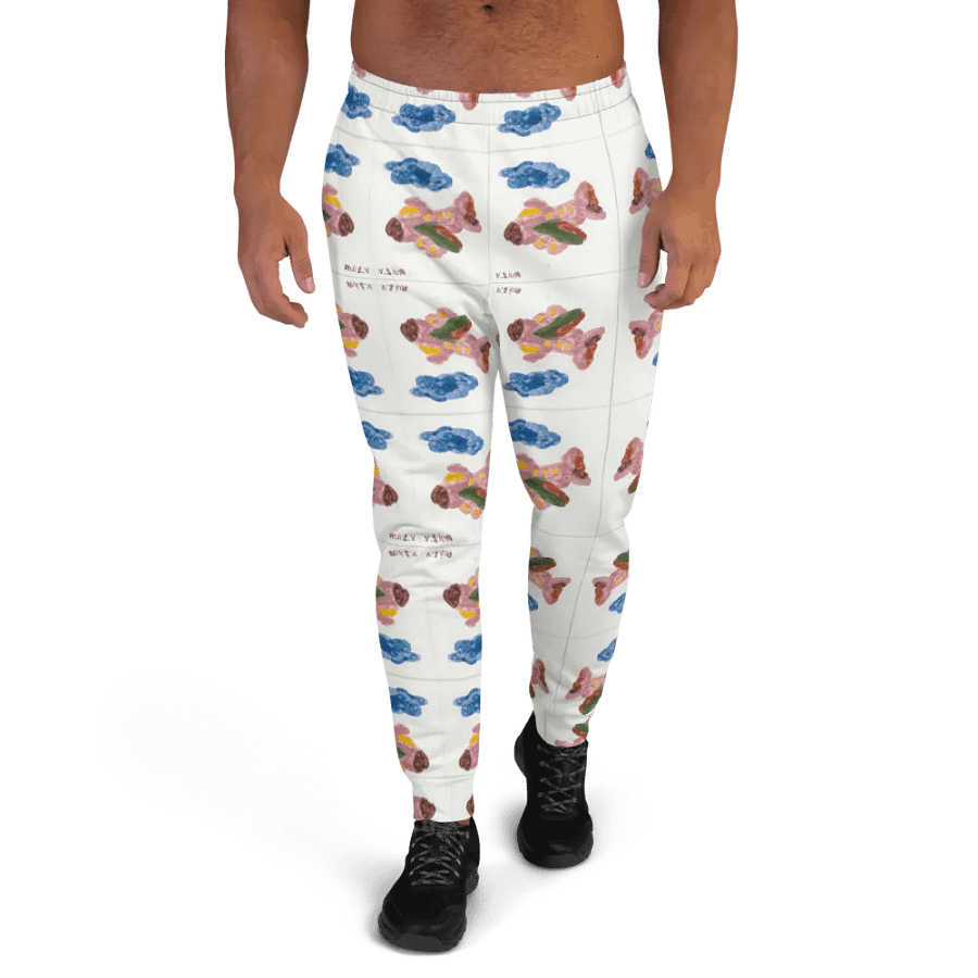 Kid Airplane (All-Over Print Recycled Men's Joggers) product image (2)