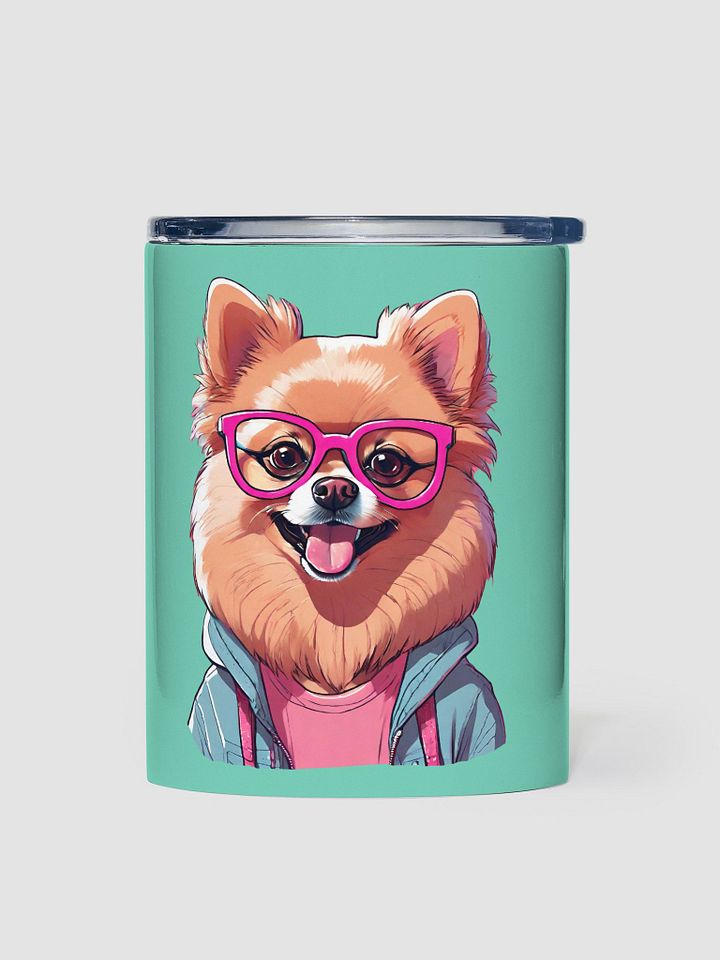 Geeky Pomeranian 10oz Stainless Steel Tumbler product image (1)