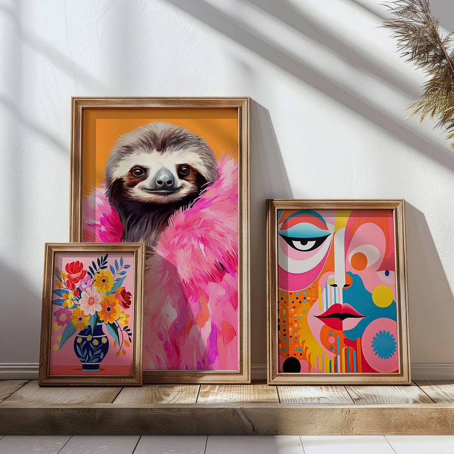 Funky Gallery Wall Set of 12 Colorful DIGITAL Prints product image (7)