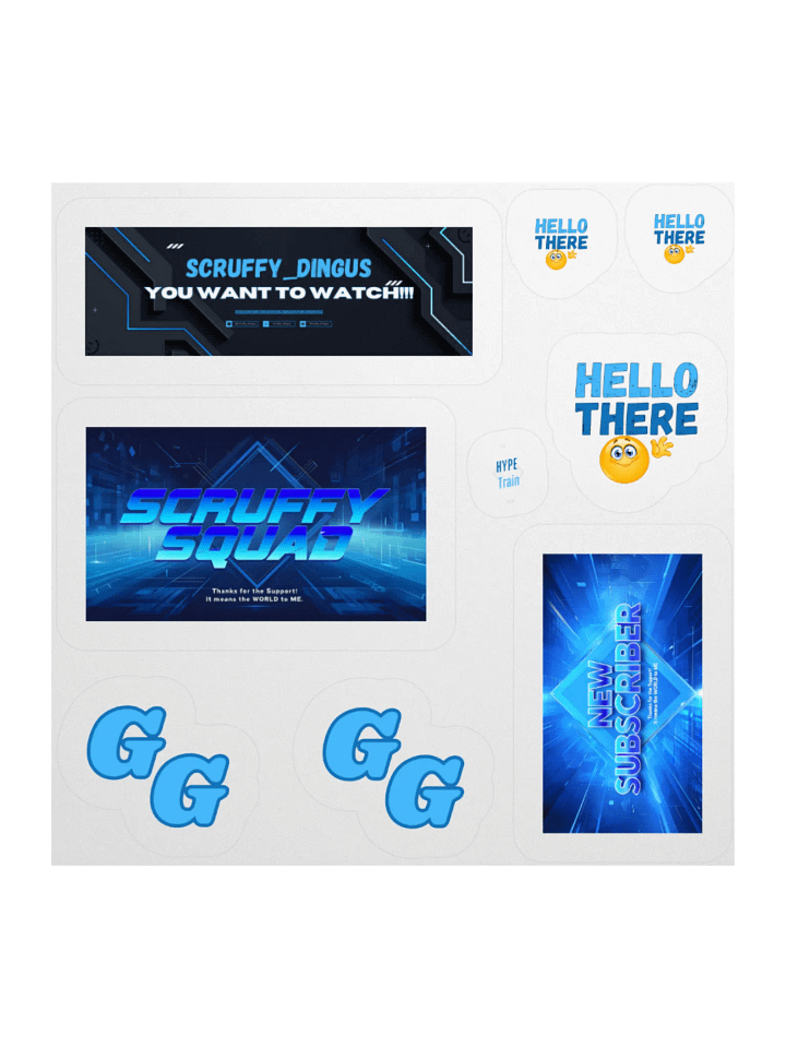 Scruffy Squad Sticker Pack product image (1)