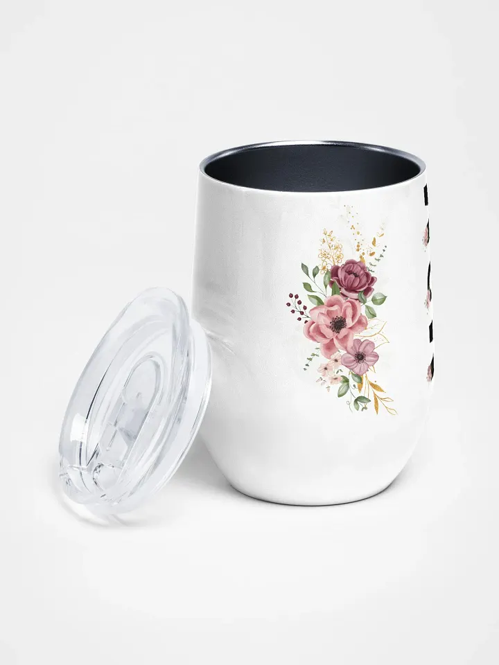 Floral Mom Life Wine Tumbler product image (2)
