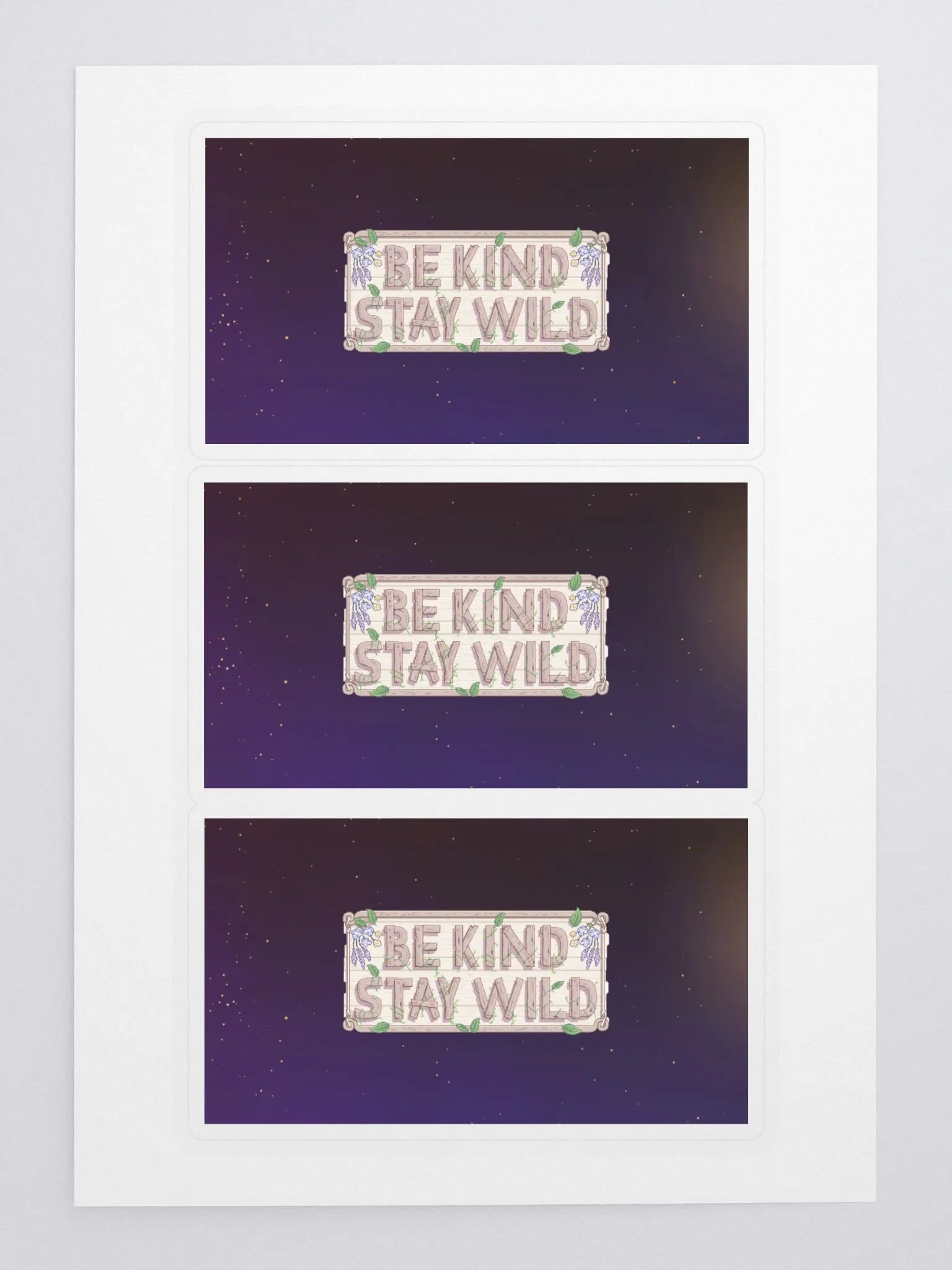 Nighttime Be Kind Stardew Inspired Stickers product image (3)