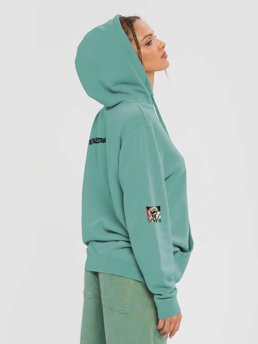 Independent Trading Co. Pigment Dyed Hoodie | AI Design FREE PALESTINA product image (5)