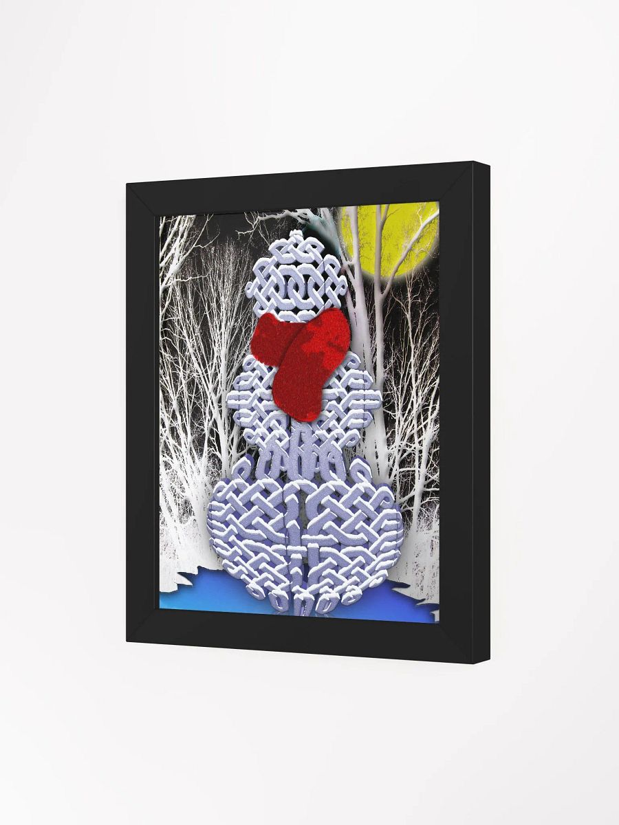 Celtic Knot Snowman Framed Poster product image (75)