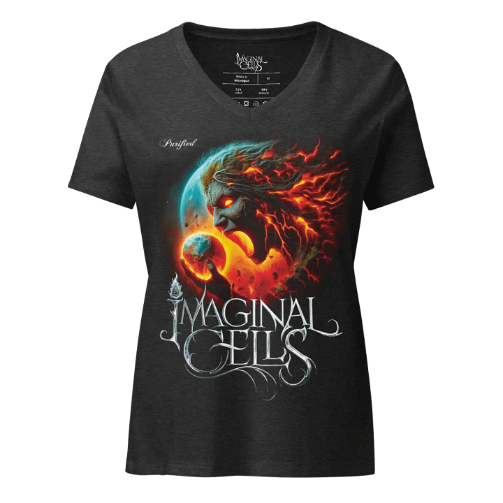 Angry Earth Women's V-Neck T-Shirt product image (3)