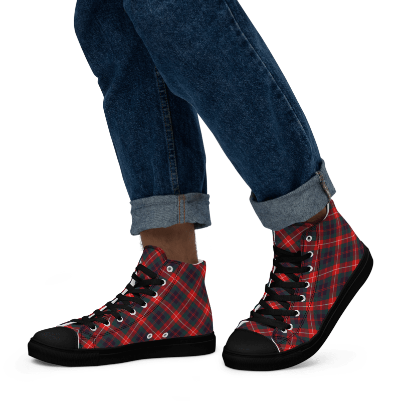 Fraser Tartan Men's High Top Shoes product image (5)